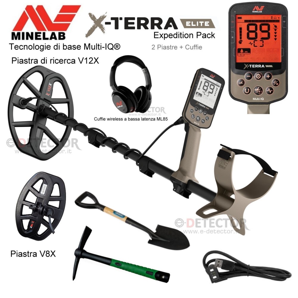 MINELAB X-TERRA ELITE EXPEDITION PACK+KIT SCAVO