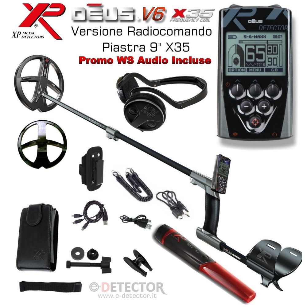 XP DEUS  CON TELECOMANDO X35 PROMO WSA+POINTER MI-6