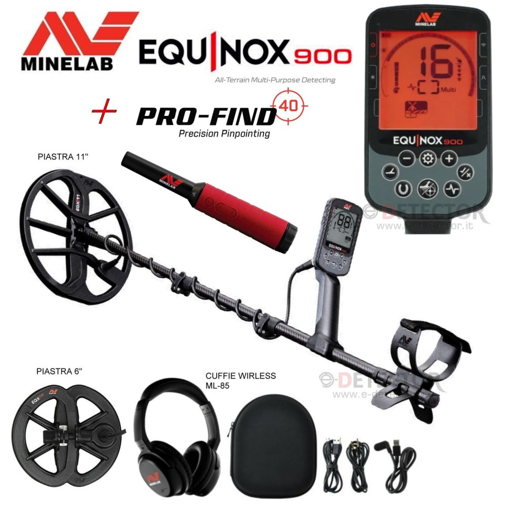 MINELAB EQUINOX 900 CON PROFIND 40