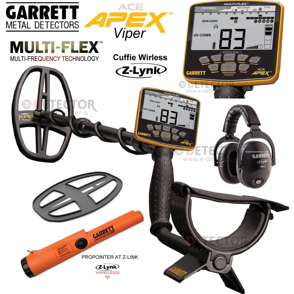 GARRETT ACE APEX VIPER WIRLESS+ PROPOINTER Z-LINK